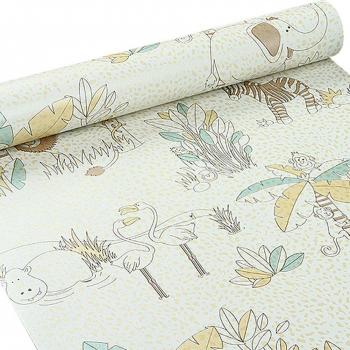 Drasawee vivos Cartoon Animal figura self-sticking papel pintado dormitorio/salón pegatinas de pared Cuarto Del Bebé, Color decoración de 10 m