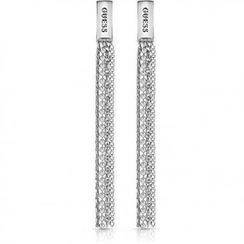 Guess Pendientes de botón Mujer chapado en plata - UBE85051
