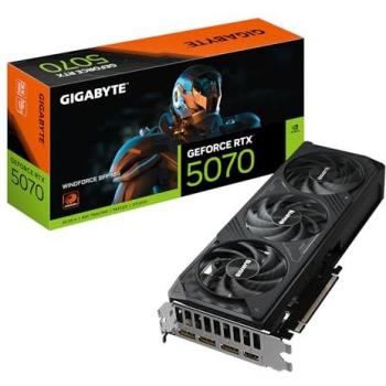 Tarjeta Gráfica GIGABYTE GeForce RTX 5070 WINDFORCE SFF 12GB GDDR7, 192 bits, PCI-E 5.0, Frecuencia núcleo 2512 MHz, 3 x