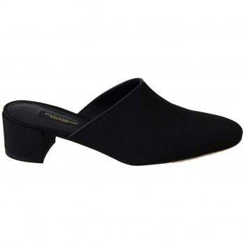 Dolce & Gabbana Women's Black Grosgrain Slide Sandals - EU35.5/US5