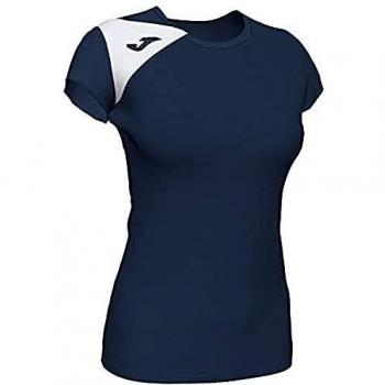 Joma Spike II Camisetas Señora, Niñas, Negro-Blanco, 2XS