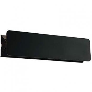 Aplique de Pared LED 10W de Aluminio Temis Negro con Luz Cálida 3000K