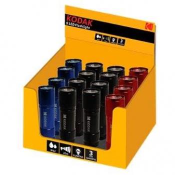 Expositor 16 linternas kodak 9led sin pilas