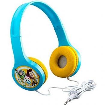 EKids Toy Story 4 Headphones with child-friendly sound levels protect hearing for child-friendly safe listening, Blue