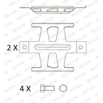 Kit de accesorios para pastillas de freno de disco FERODO FAC174