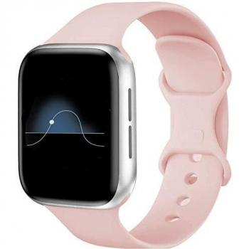 Hviosum Compatible para Apple Watch Bands 44mm 42mm 40mm 38mm, Bandas de Reloj de Repuesto de Silicona Suave para iWatch Series 5/4/3/2/1