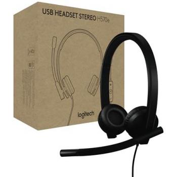 Auriculares Alámbricos Logitech H570e Diadema USB Tipo A con Cancelación de Ruido y Certificación para Microsoft Teams