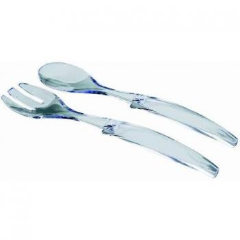 Lacor - 62399 - Tenedor + Cuchara De Ensalada Acrilicos 30 cm