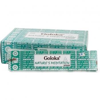 GOLOKA Natures Meditation Incense Box of 12 Packs