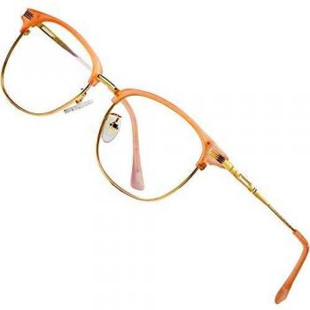 ATTCL Gafas unisex con Armazón metal para Protección contra Luz Azul, Anti Fatiga por Deslumbramiento 5054Rosa