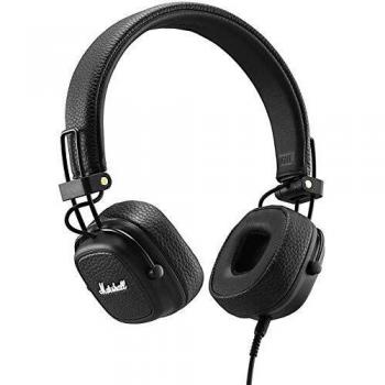 Marshall Major III, Auriculares Plegables con Micrófono, con Cable, Negro