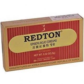 Cápsulas de Ginseng Rojo Coreano Redton - 30 Unidades