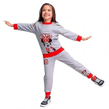 Chándal Infantil Minnie Mouse Gris - Calidad para los Más Peques, Chándal Cotton Brushed Minnie, CERDA - CHÁNDAL COTTON BRUSHED MINNIE GRAY Talla 2A