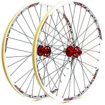 MSC Bikes TRANS275 - Juego de Ruedas de Ciclismo, Color Blanco