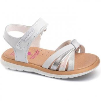 Sandalias Bebé Niña Pablosky de Piel Blanco 030700