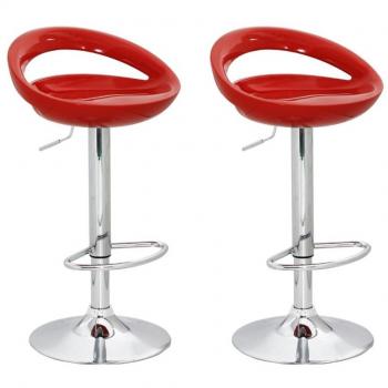 vidaXL (Set de 2) taburetes de bar de diseño en plástico ABS