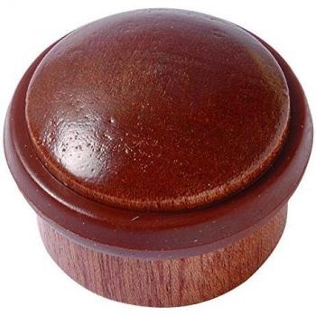 BRINOX Tope Madera cilíndrico con Tornillo Invisible, Sapeli, 2.9x3.5x3.5 cm