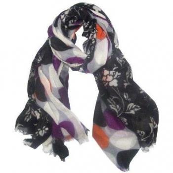 Cornici - Foulard unisex, talla One Size - talla alemana, color azul marino/naranja