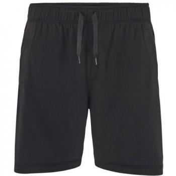 Comfy Co Pijama Lounge para hombre, pantalones cortos elásticos de salón, color carbón de leña, talla S