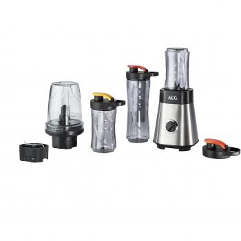 AEG SB2900 Batidora Vaso con Accesorios Good To Go, Apta para Lavavajilla, 400 W, Gris