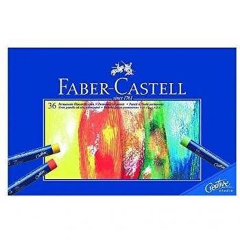 Faber-Castell 127036 - Estuche de cartón con 36 pasteles de aceite, multicolor