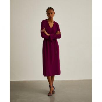 Vestido midi de corte recto Lion of Porches en rosa oscuro