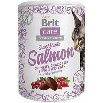 Brit Care Cat Snack Superfrutas y Salmón - 3 x 100 g