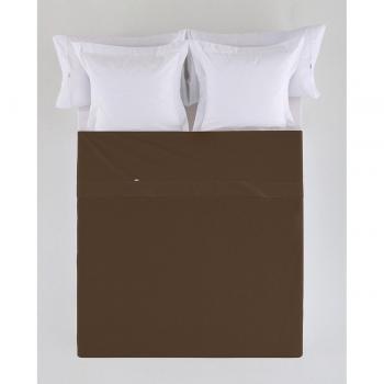 Sábana Encimera Marrón Chocolate 240 x 280 cm