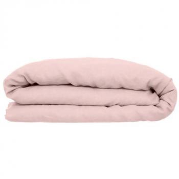Funda nórdica de lino puro 100% Linah rosa 260x240 cm agradable al tacto y sostenible Atmosphera