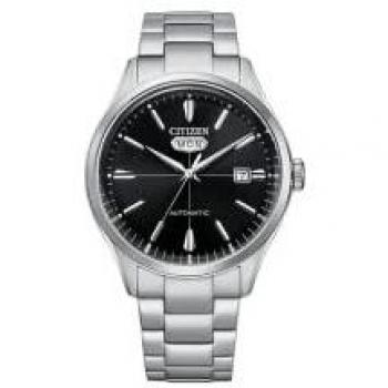 Citizen C7 Series Men's Automatic Watch - Stainless Steel Black Dial NH8391-51E
