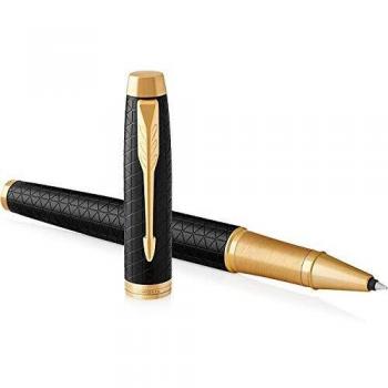 Parker IM - Bolígrafo Roller, Punto fino, color Negro