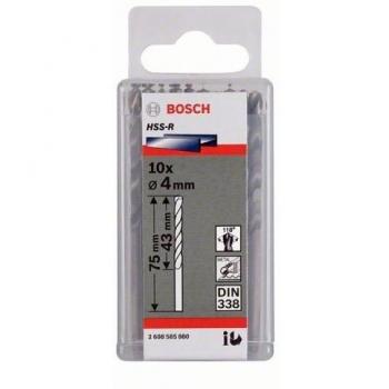 Bosch 2 608 596 573 - Pack de 10 brocas para metal HSS-R, DIN 338