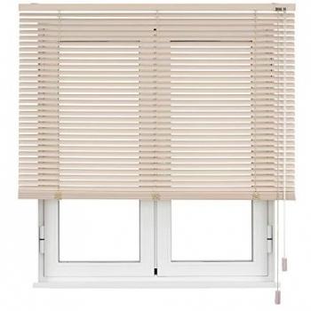 Persiana Veneciana de Aluminio 25mm Rosa Palo 135x250cm - Fabricada en España - Garantía 5 Años
