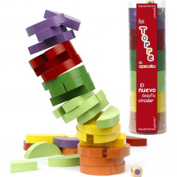 Aquamarine Games-Aquamarine La Torre Circular de Colores, NO-Value