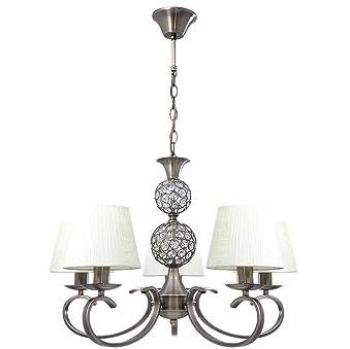 Plafón de Techo Honduras 5xE14 + 1x5W LED Beige/Oxidado 59,8cm