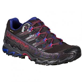 La Sportiva Ultra Raptor II GORE-TEX Zapatillas de senderismo para mujer Carbon/Love Potion, color negro, azul y rosa, talla 41.5
