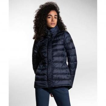 Peuterey Women's Quilted High Neck Blue Down Jacket Size S