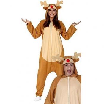 GUIRMA Traje de Reno Pijama Santa Claus Mono Rudolph Hombre Mujer