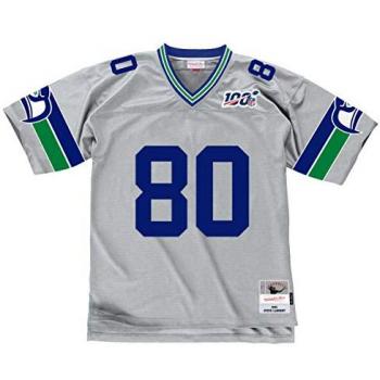 Seattle Seahawks Steve Largent NFL Jersey - Mitchell & Ness Men's Silver Edition
