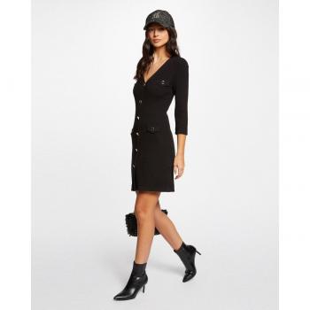 Vestido ajustado de punto con manga 3/4