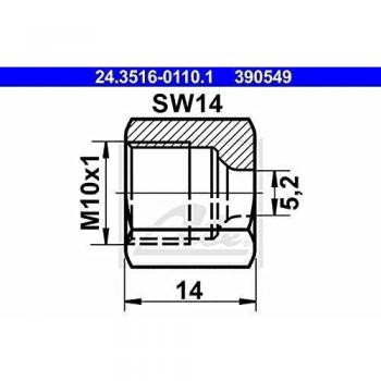 ATE 24.3516-0110.1 Tuerca racor