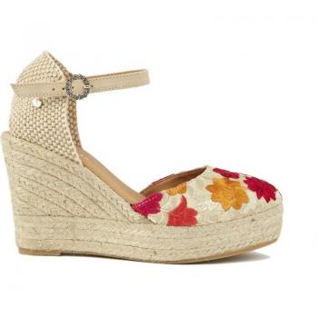 Sandalias Cuña Mujer LA VALETA CAMELIA BEIGE