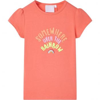 Camiseta infantil color coral 116
