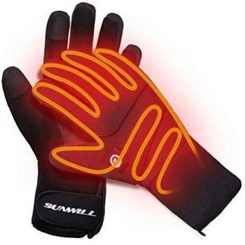 Guantes Calefactables, Guantes Térmicos Recargable 7.4V 2200mAh para Hombre y Mujer Eléctricos Guantes Moto Invierno Calefactables al Aire Libre Esquí Motociclismo Pesca Senderismo Prevenir Artritis