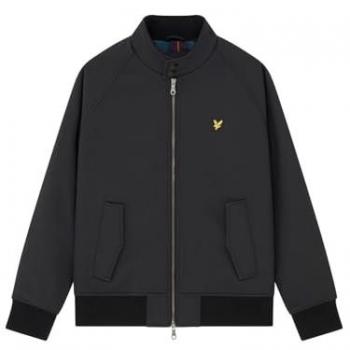 Lyle & Scott Men's Jet Black Softshell Harrington Jacket