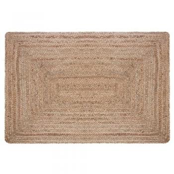 Alfombra de yute natural 60x90 cm beige para decoración del hogar - Scalpers