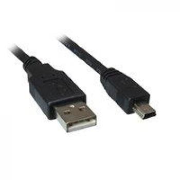 Cable USB 2.0 de 0,5 m tipo A a Mini-USB B color negro Sharkoon 4044951015559