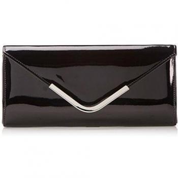 Bulaggi Party envelope - Bolso de mano de piel sintética mujer, Color Negro