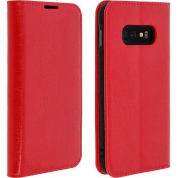 Funda de Cuero Roja para Samsung Galaxy S10e
