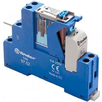 Finder 4C.02.9.024.0050 - Switching relay DC 24V 8A, Coupling relay, 2 changer, Relay Interface Module, Koppel-relais Serie 4C